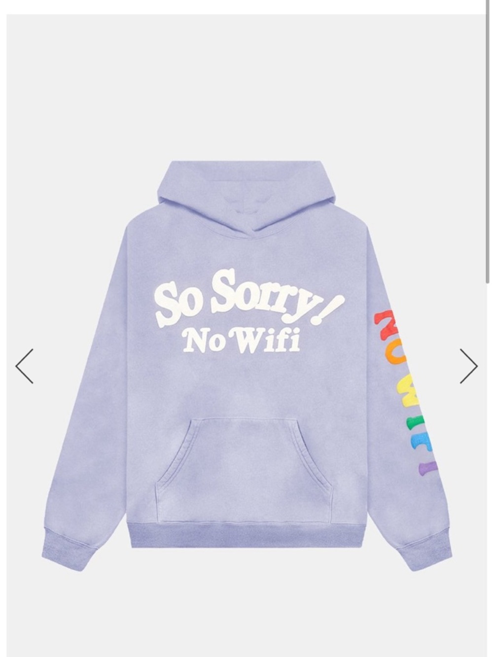 Madhappy So Sorry! No Wifi Lilac Hoodie
